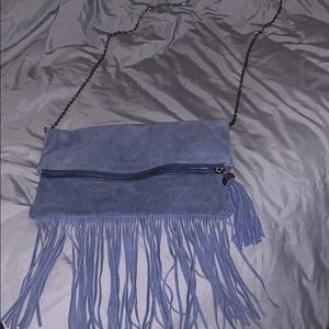 Suede Fringe Crossbody bag